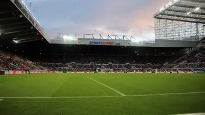An inside view of Newcastle United's St James' Park stadium