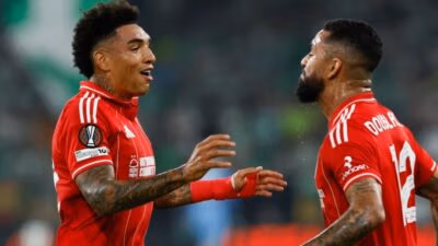 Nottingham Forest players Igor Jesus and Douglas Luiz