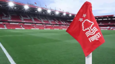 A picture of the corner flag at Nottingham Forest's City Ground