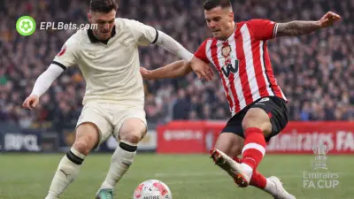 Sunderland's Granit Xhaka tackles a Port Vale player