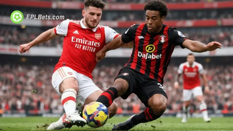 Tyler Adams and Declan Rice compete for the ball