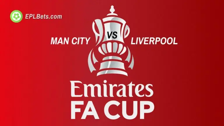 Uma imagem promocional do confronto entre o Manchester City e o Liverpool pela FA Cup