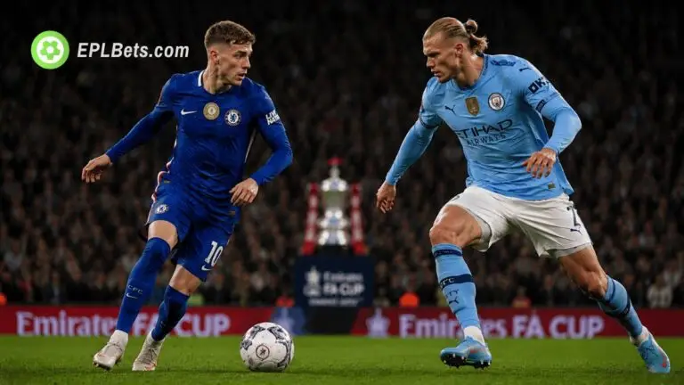 Cole Palmer e Erling Haaland se enfrentam em um duelo direto, quando o Chelsea e o Man City se enfrentam na final da FA Cup.