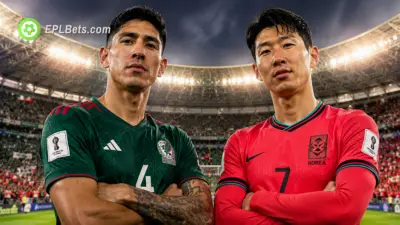 Edson Álvarez of Mexico and Son Heung-min of South Korea posing, shoulder-to-shoulder before a crucial Group A World Cup clash