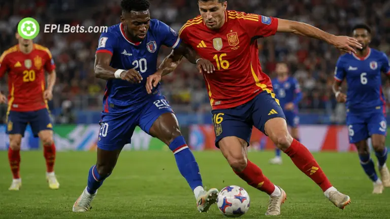 Rodri, na Espanha, disputando a bola com Livramento, de Cabo Verde