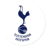 A Tottenham Hotspur club crest on a white circle