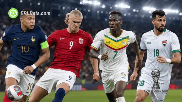 Kylian Mbappe, Erling Haaland, Nicolas Jackson and Aymen Hussein