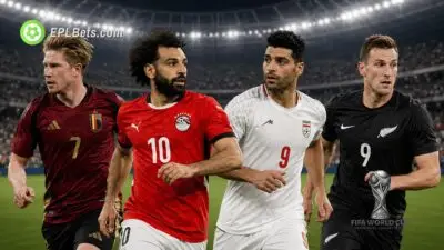 Kevin De Bruyne, Mo Salah, Ali Al Hamadi and Chris Wood