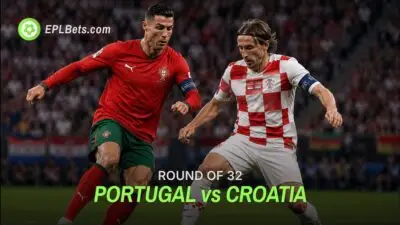 Portugal take on Croatia for a place in the round of 16.