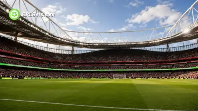 Arsenal Emirates Stadium interior, pitch-side before a game