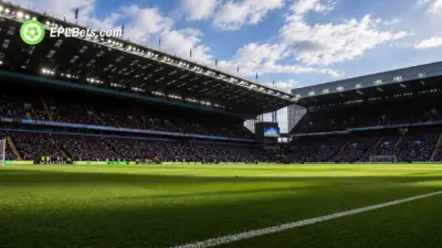 Aston Villa Villa Park interior, pitch-side before a game