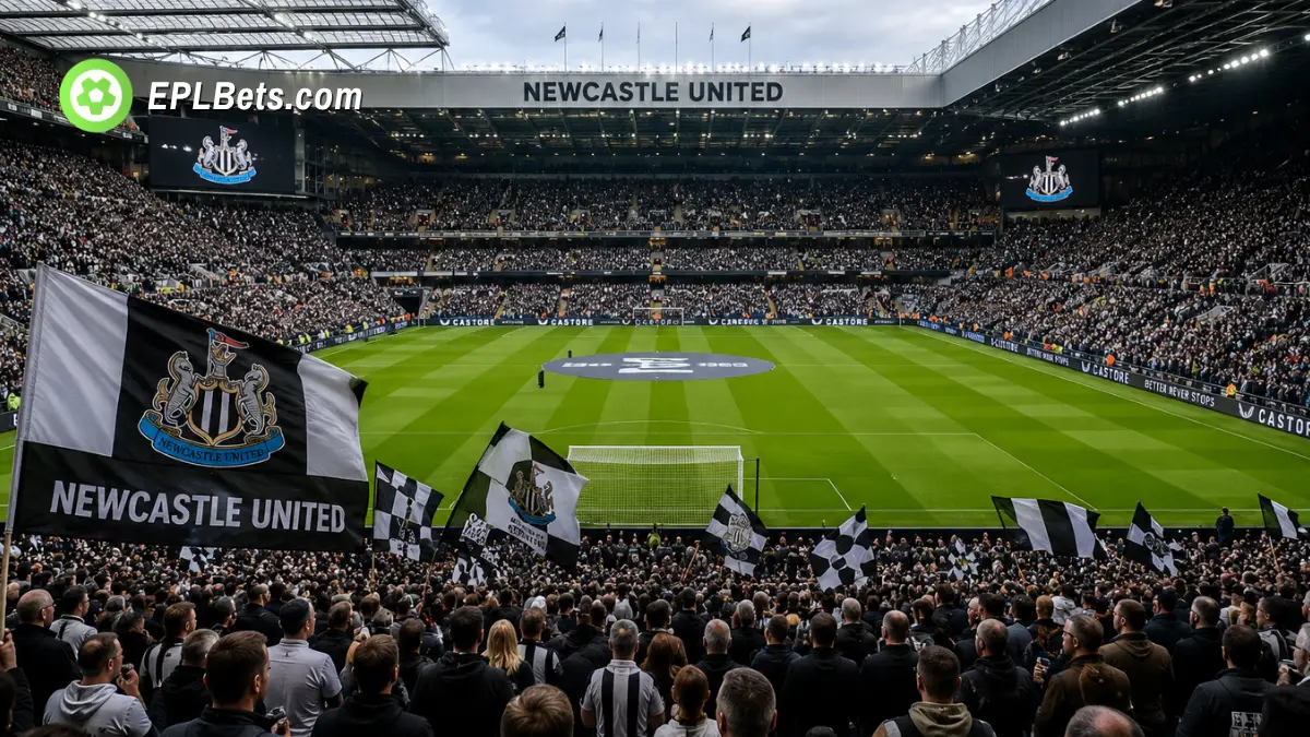 Newcastle United St James' Park Stadium interior, before a game