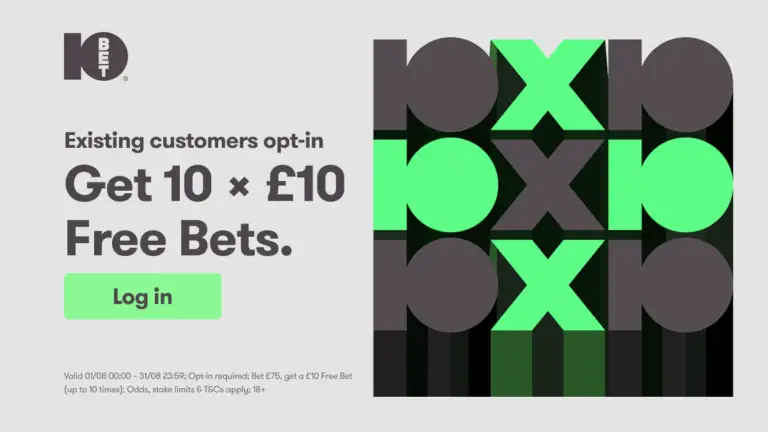 10bet Ganhe 10x£10 Imagem principal 1200x675 px