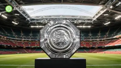 The Community Shield pictured at the Millenium Stadium in Cardiff