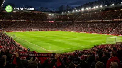 Manchester United Old Trafford Stadium interior, before a game