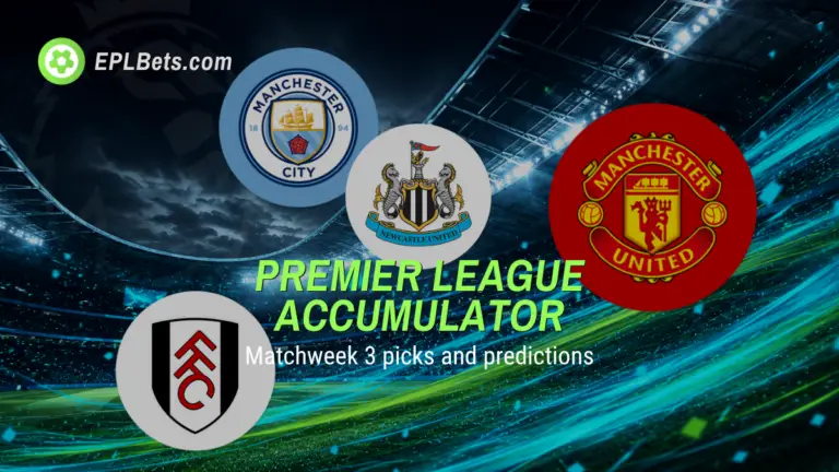 Uma coleção de emblemas de clubes da EPL flutuando em frente a uma imagem dinâmica de um estádio