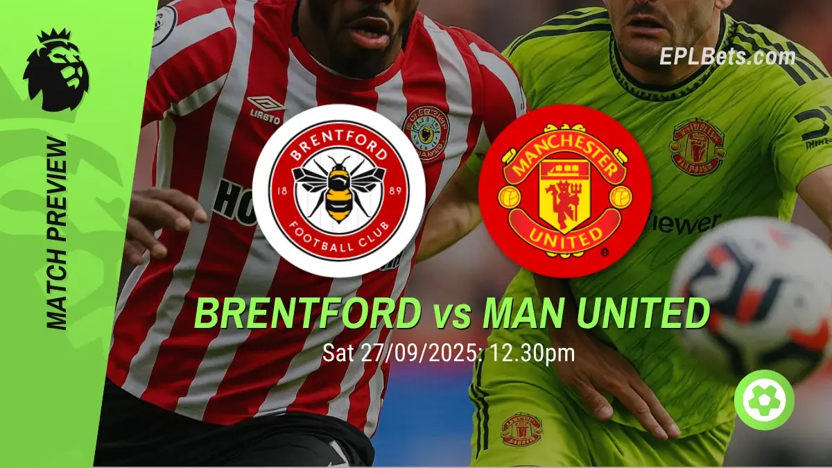 Brentford x Manchester United, 27/09/2025 – Apostas na Premier League