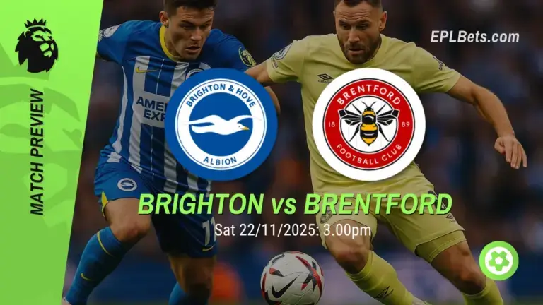 Brighton x Brentford, 22/11/2025 – Apostas na Premier League
