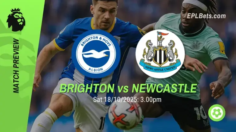 Brighton x Newcastle, 18/10/2025 – Apostas na Premier League