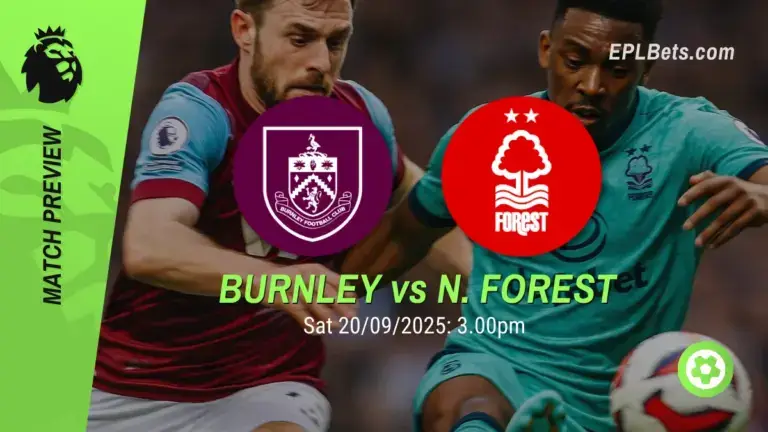 Burnley x Nottingham Forest, 20/09/2025 – Apostas na Premier League