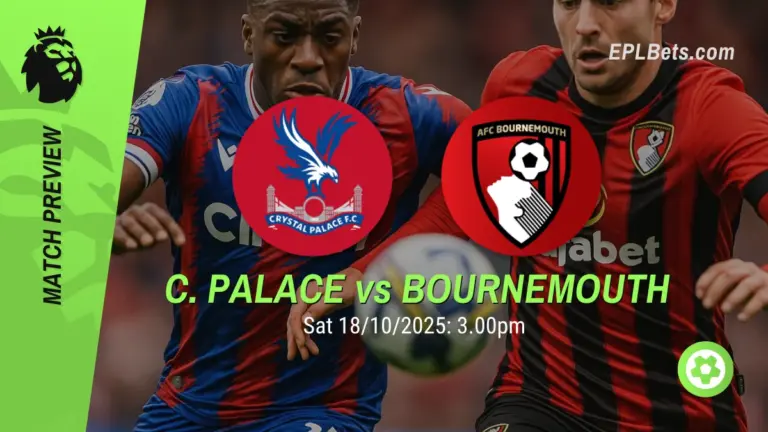 Crystal Palace x Bournemouth, 18/10/2025 – Apostas na Premier League