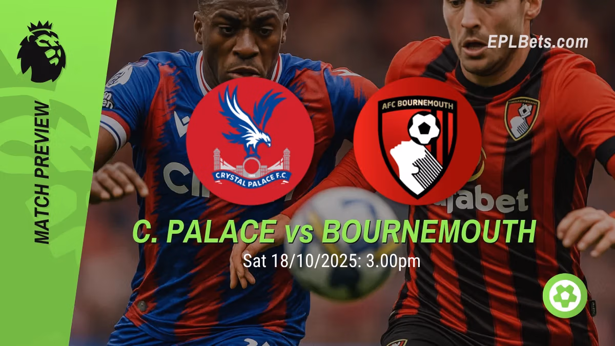 Crystal Palace x Bournemouth, 18/10/2025 – Apostas na Premier League