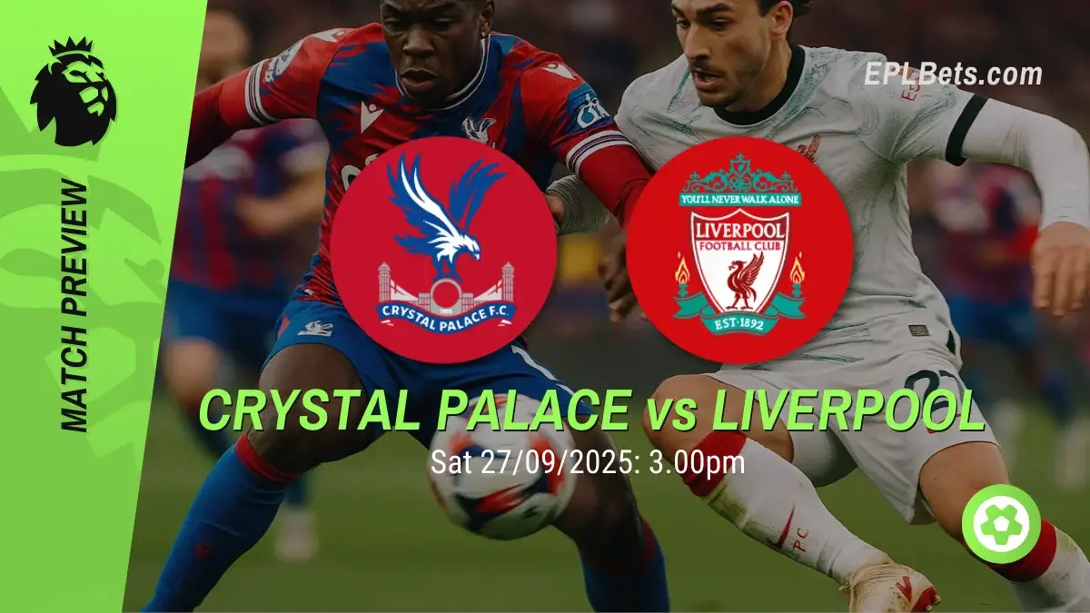 Crystal Palace x Liverpool, 27/09/2025 – Apostas na Premier League