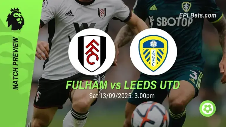 Fulham x Leeds United, 13/09/2025 – Apostas na Premier League