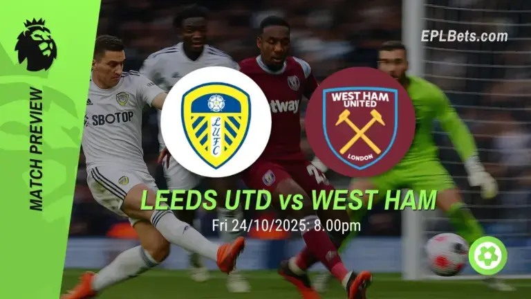 Leeds United x West Ham, 24/10/2025 – Apostas na Premier League