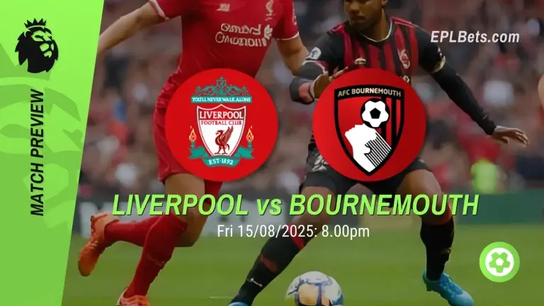 liverpool vs bournemouth 15/08/2025 epl bets