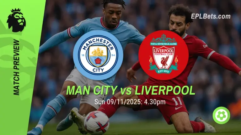 Manchester City x Liverpool, 09/11/2025 – Apostas na Premier League