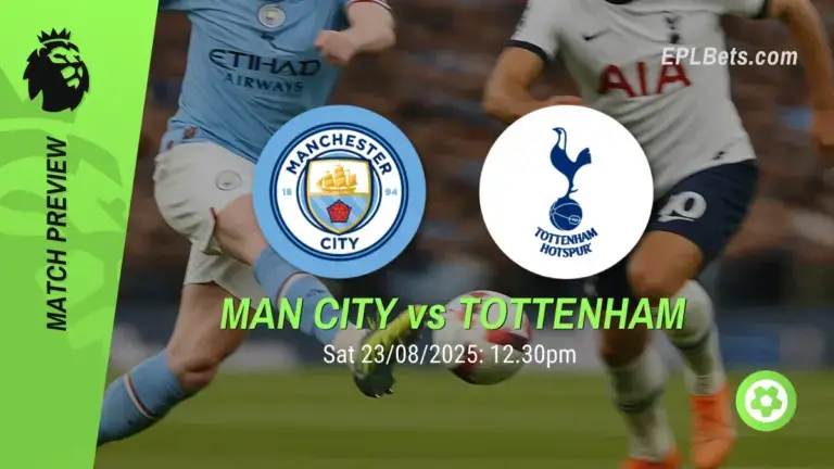 Manchester City x Tottenham, 23/08/2025 – Apostas na Premier League