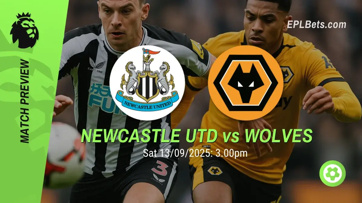 Newcastle United x Wolverhampton Wanderers, 13/09/2025 – Apostas na Premier League