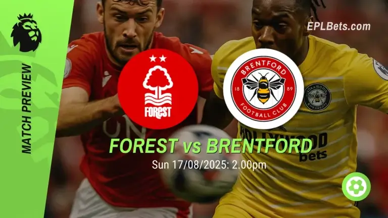 Nottingham Forest x Brentford, 17/08/2025 – Apostas na Premier League