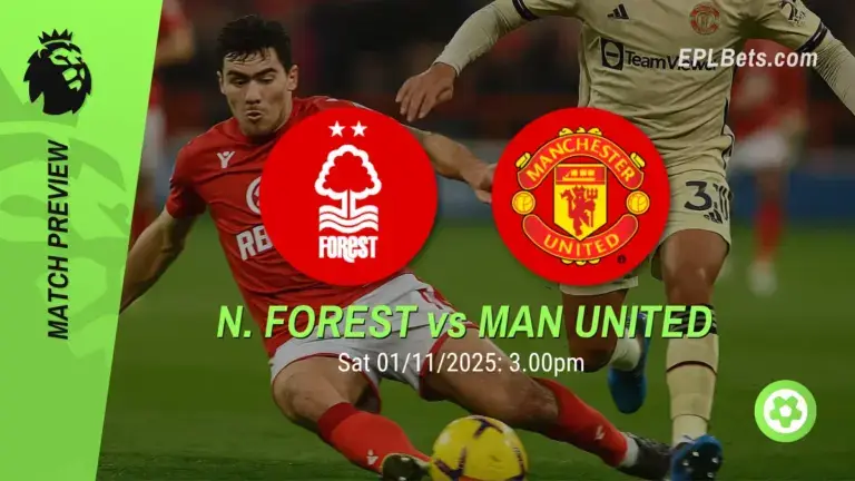 Nottingham Forest x Manchester United, 01/11/2025 – Apostas na Premier League