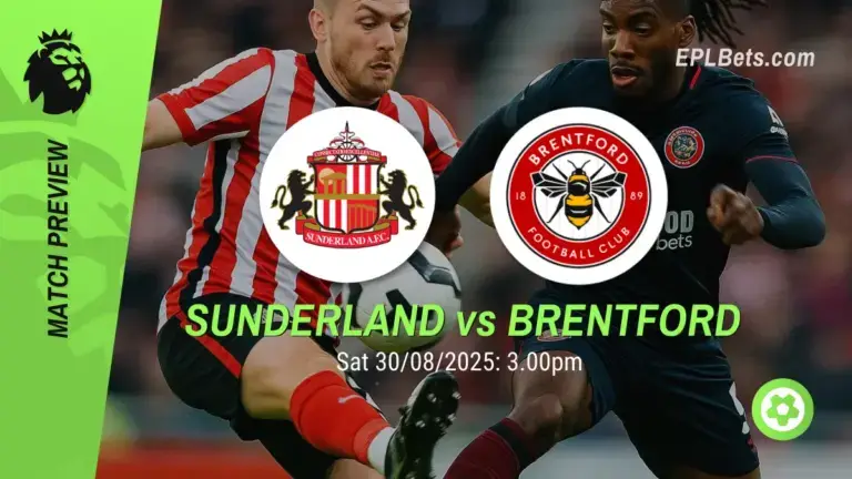 Sunderland x Brentford, 30/08/2025 – Apostas na Premier League