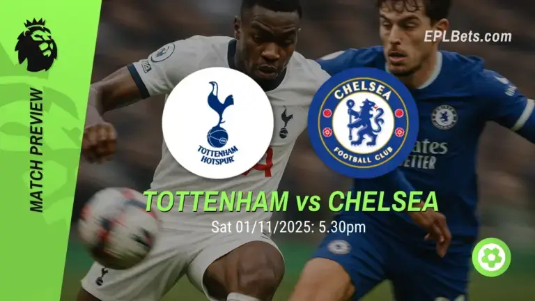 Tottenham x Chelsea, 01/11/2025 – Apostas na Premier League