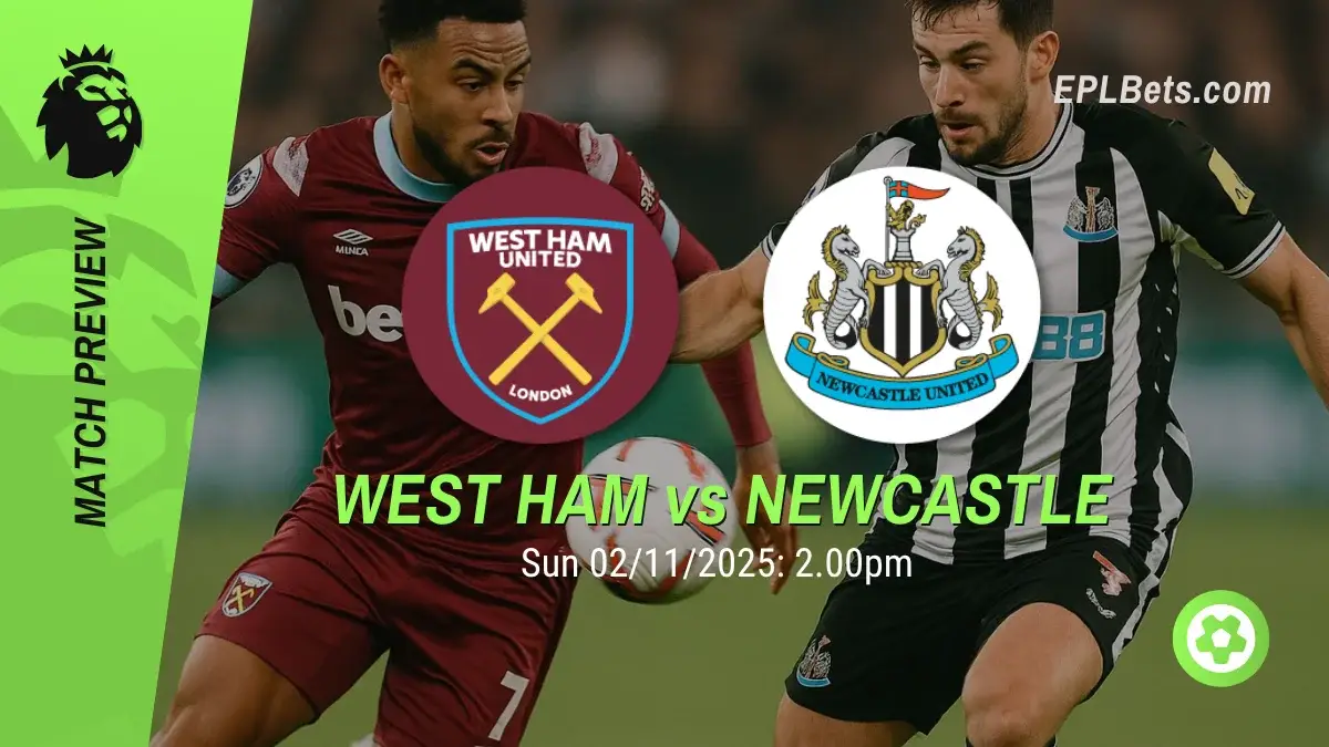 West Ham x Newcastle, 02/11/2025 – Apostas na Premier League